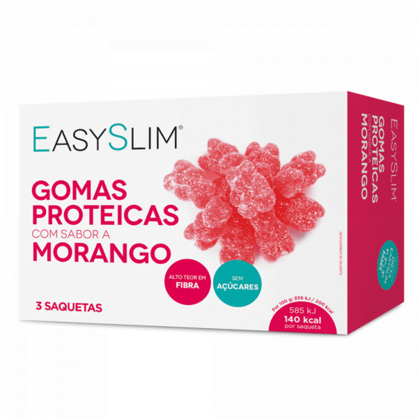 Easyslim Gomas Proteicas Morango 70G X3