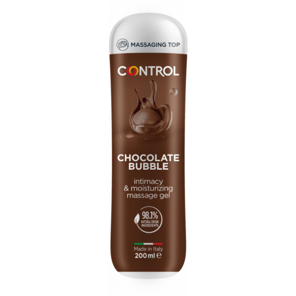 Control Gel Massagem Bubble Chocolate 200ml