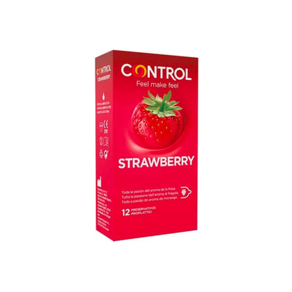 Control Strawberry Preservativos X12