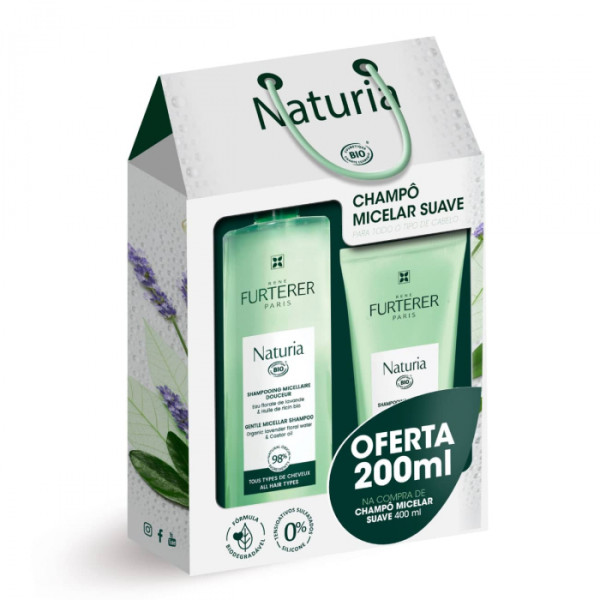 Rene <mark>F</mark>urterer Naturia Champô 400ml +Oferta Champô 200ml