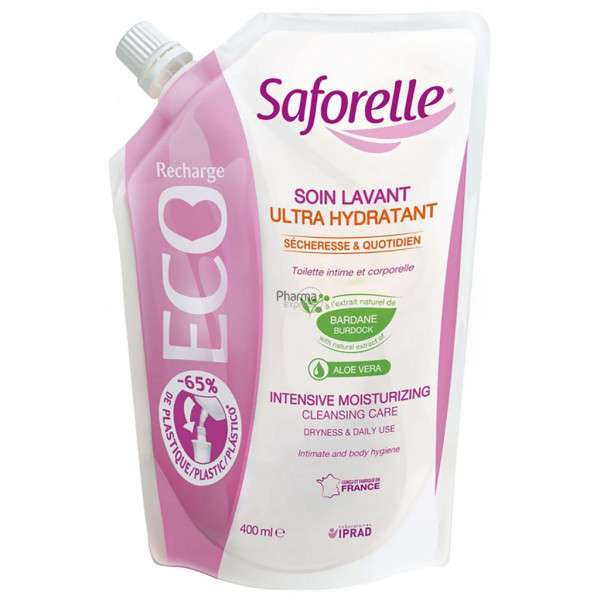 Safforelle Solução Lavante Ultra Hidratante Recarga 400ml