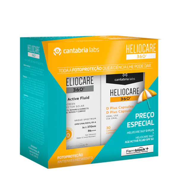 Heliocare 360 Age Active Fluid 50ml + D Plus Cápsulas x 30