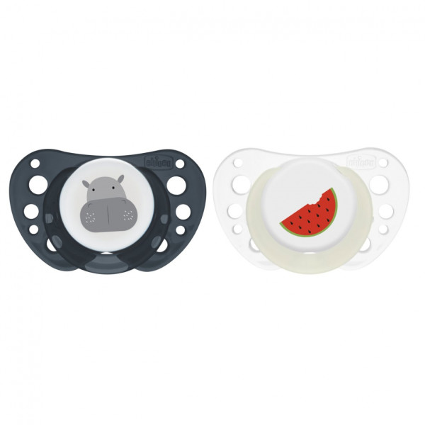 Chicco Chupeta Physio <mark>F</mark>orma  Air Azul /Transparente 16-36m X2