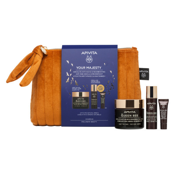 Apivita Bolsa Your Majesty Queen Bee Creme Antienvelhecimento + 2 Ofertas Coffret