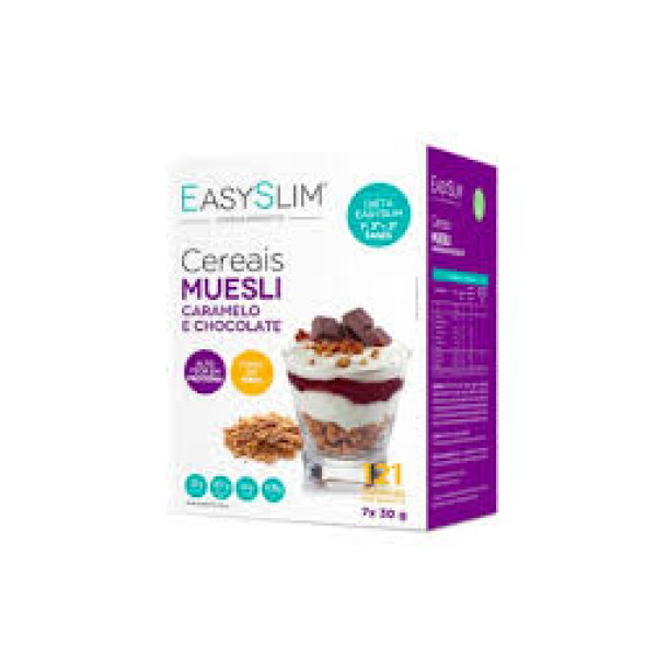 Easyslim Muesli Cereais Caram/Choc 7X30G,  