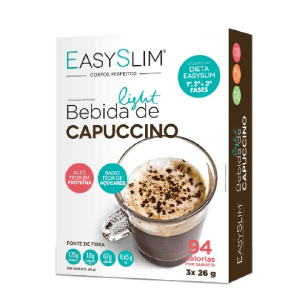 Easyslim Saq  Bebida Cappucin 26g X 3