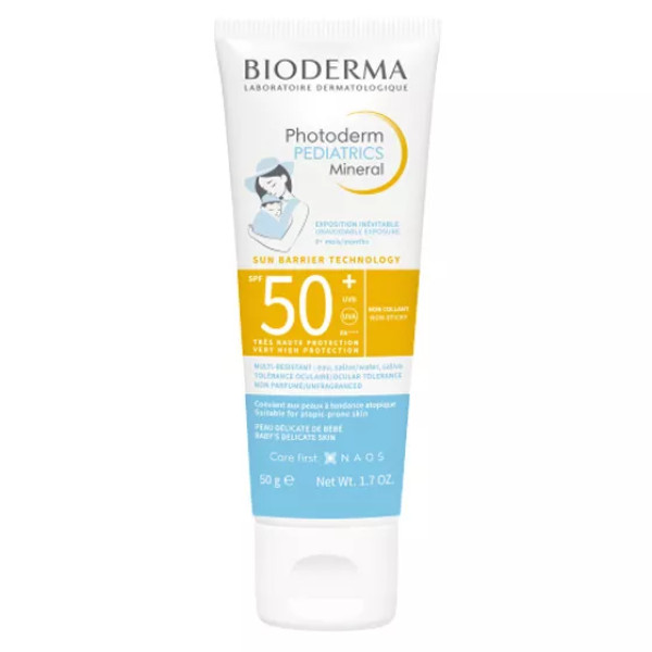 Bioderma Photoderm Protetor Solar Creme Pediátrico Mineral <mark>F</mark>PS50+ 50g