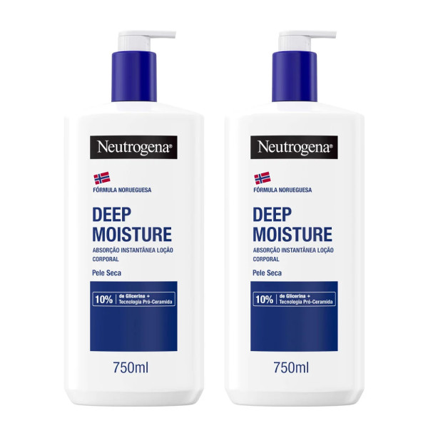 Neutrogena Hidratação Profunda Loção Pele Seca 750ml X 2