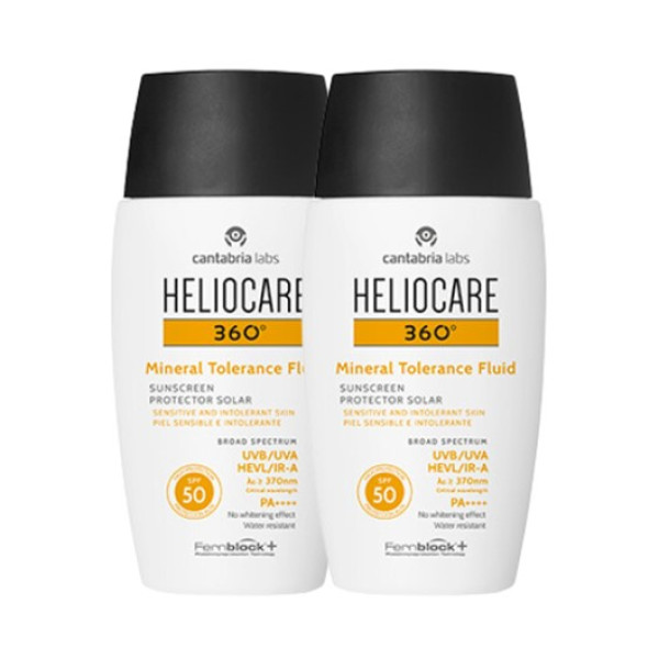 Heliocare 360 Fluido Mineral Tolerance SPF50 - 50ml (Pack Especial)