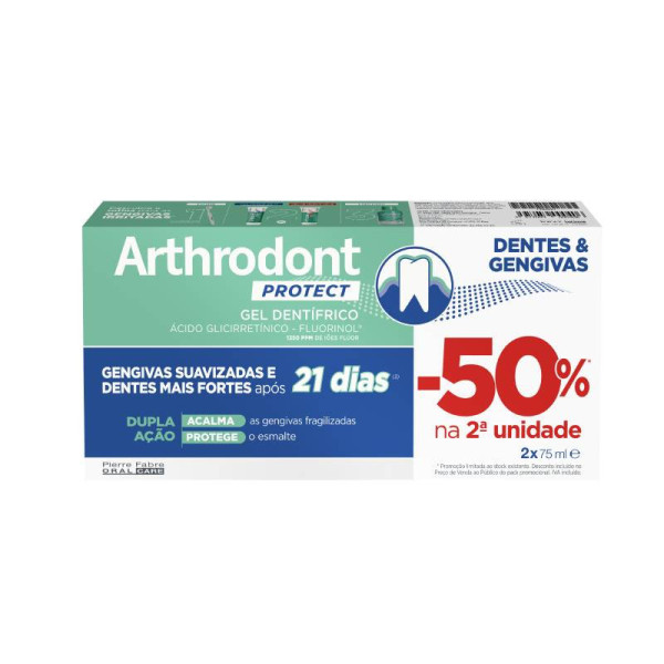 Arthrodont Protect Gel Dentário 75ml X 2 Preço Especial