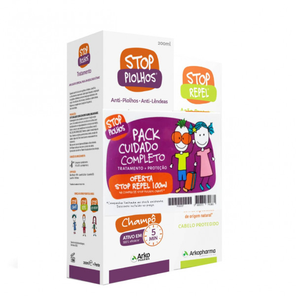 Stop Piolhos Champô Tratamento 200Ml+Oferta Stop Repelente