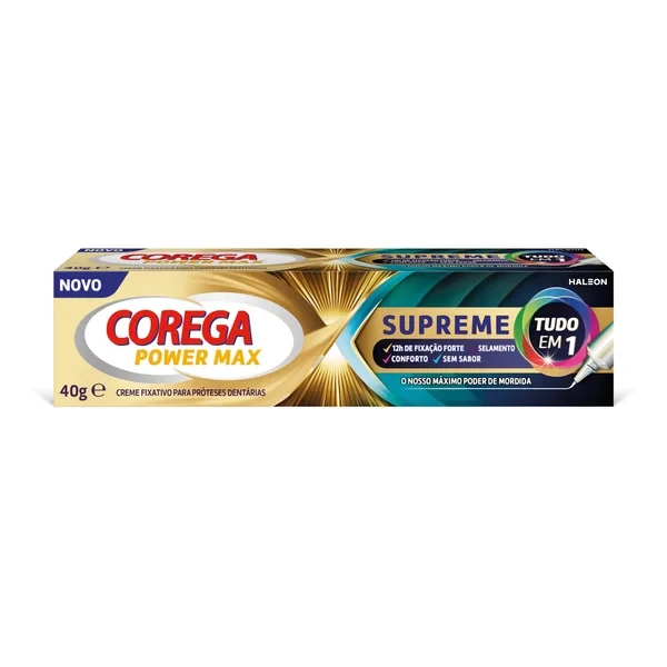 Corega Power Max Supreme Creme Fixador Próteses 40gr