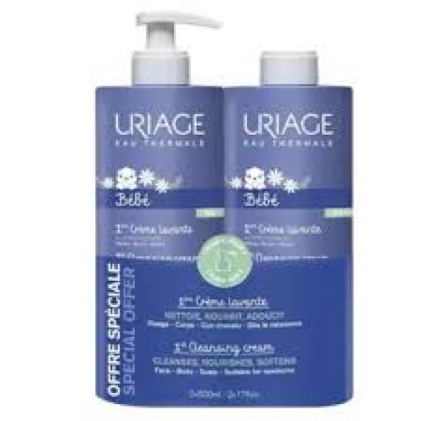 Uriage Bebe 1ºCr Lav + Eco Pack 500X2