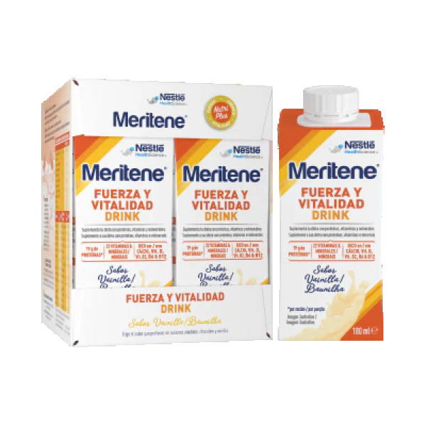 Meritene Força Vital Drink Baunilha 180ml X 4
