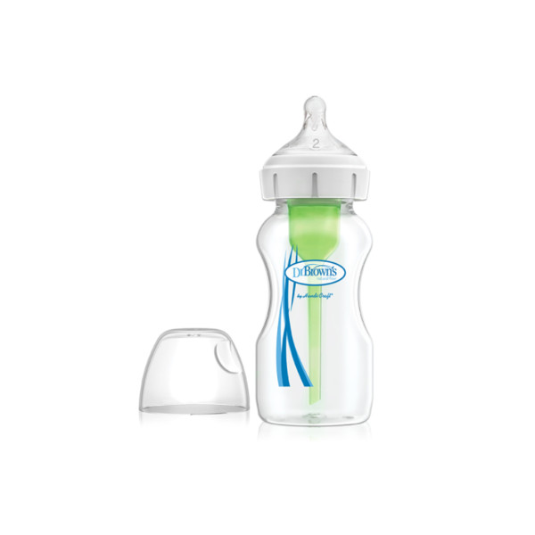 Dr Browns Options Biberão Largo Tetina nº2 Silicone 270ml 3m+