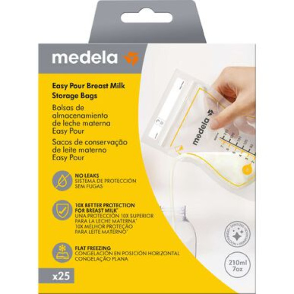 Medela Sacos de Conservação de Leite Materno 180ml 25 unidades