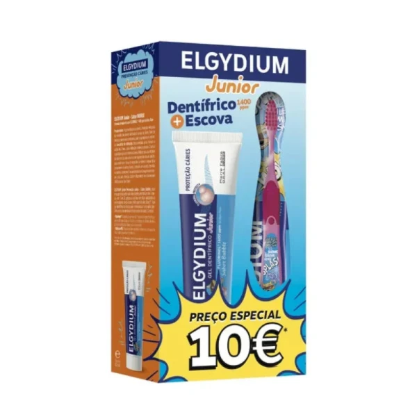 Elgydium Jun Kit Gel Dent Bubble+Escova