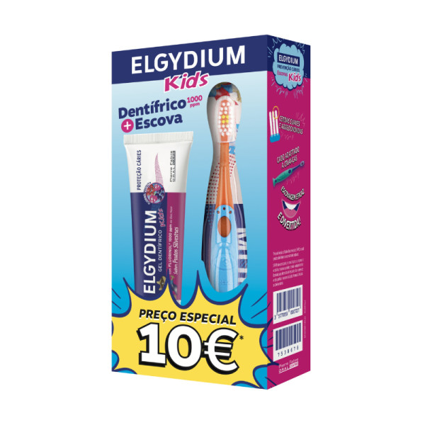 Elgydium Kids Kit Gel Dent <mark>F</mark>rutos Silvestres +Escova