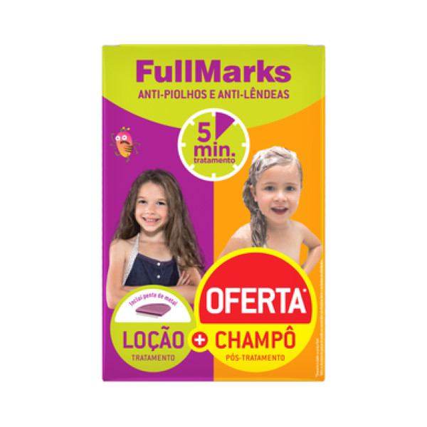 Fullmarks Anti-Piolhos e Anti-Lêndeas Pack Loção 100ml + Shampoo Pós-Tratamento 150ml