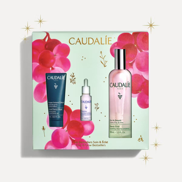Caudalie Coffret Beauty Elixir 100ml + Serum Vinoperfect 10ml + Mascara Detox 15ml