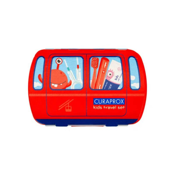 Curaprox Kids Kit Viagem Vermelho