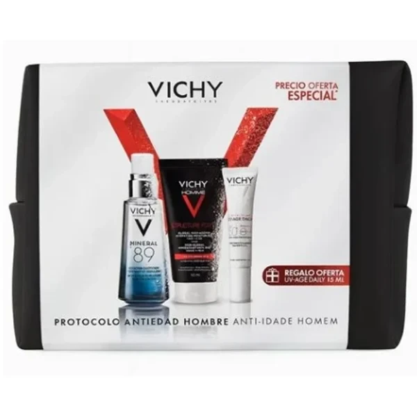 Vichy Homme Structure Force 50 ml + Sérum Mineral 89 Concentrado 50 ml + Oferta Fluído Solar FPS50+ 7576207.webp