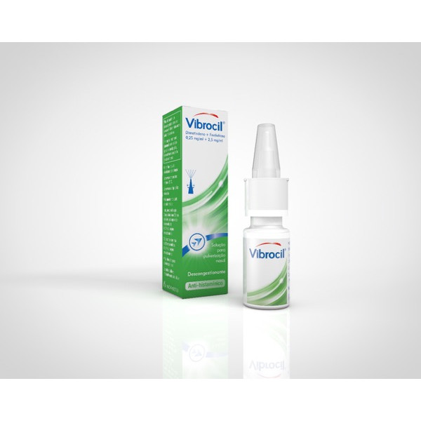 Vibrocil (15 mL), 0,25/2,5 mg/mL x 1 sol pulv nasal